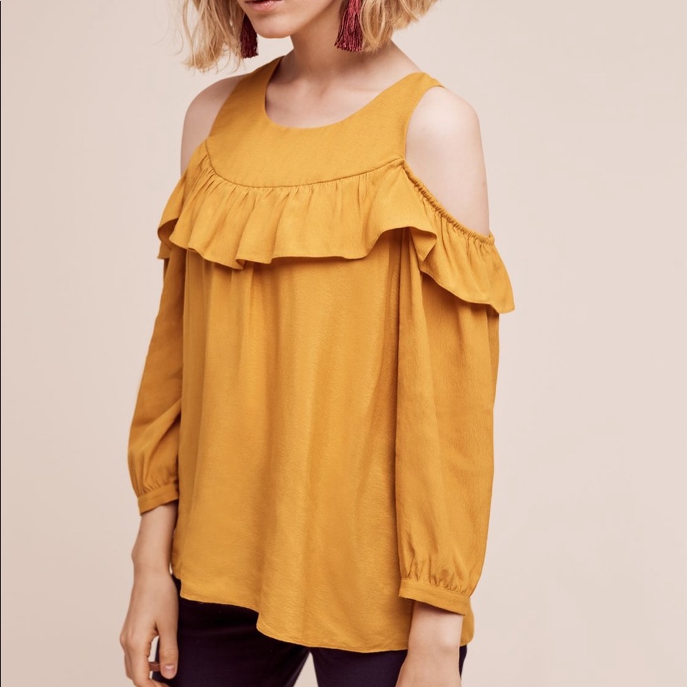 Maeve • Brearly Open-Shoulder Top from Anthro